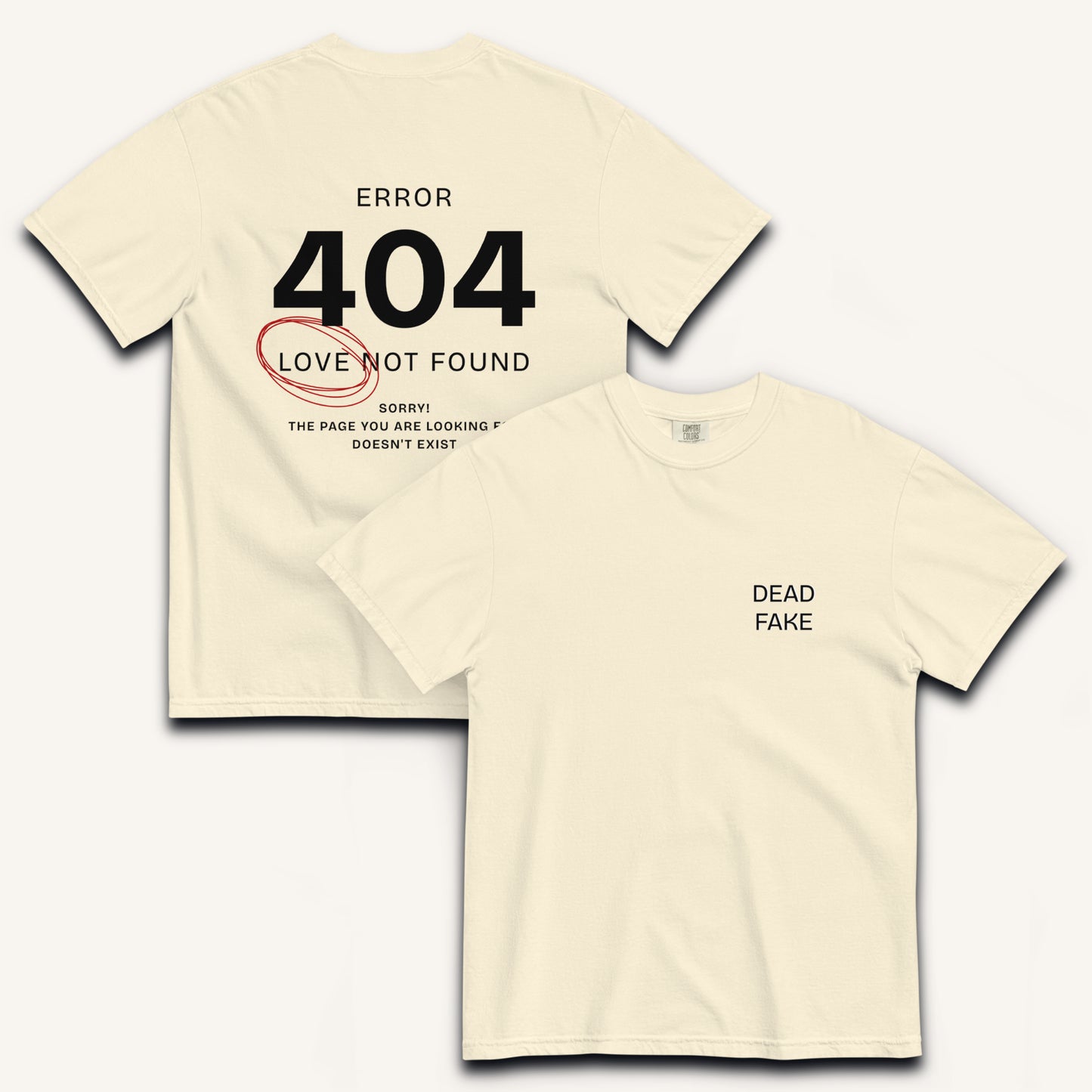404 Love Not Found Heavyweight T-shirt.
