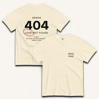 404 Love Not Found Heavyweight T-shirt.